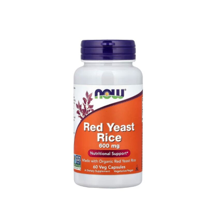 Producatori - Red Yeast Rice 600mg 60 capsule vegetale - NOW Foods