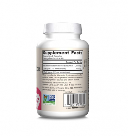 Red Yeast Rice + CoQ10 120 Capsule - Jarrow Formulas [1]