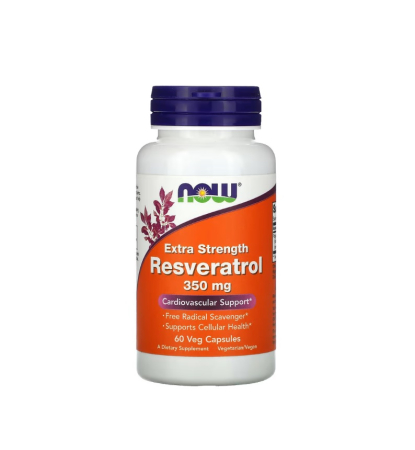 Producatori - Resveratrol Extra Strength 350mg 60 capsule - NOW Foods