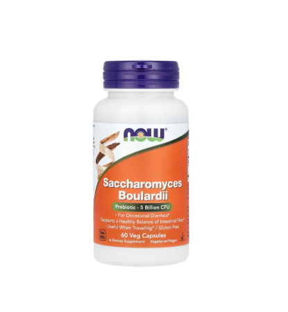 Producatori - Saccharomyces Boulardii 5 Billion CFU 60 capsule - NOW Foods