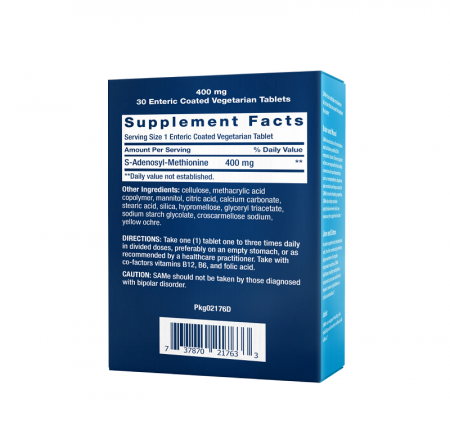 SAMe 400mg S-Adenosyl-Methionine Life Extension [1]