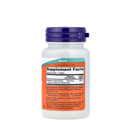 Selenium 100mcg 100 tablete - NOW Foods [1]