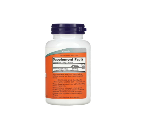 Selenium 200mcg 180 capsule vegetale - NOW Foods [1]