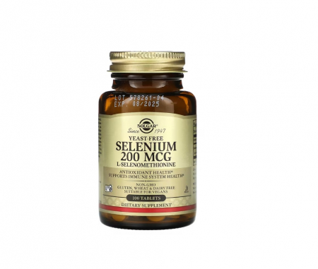 Antioxidanti - Selenium (Yeast Free) 200 mcg 100 tablete - Solgar