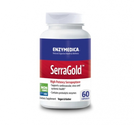 Imunitate - SerraGold High Potency Serrapeptase 60 Capsule - Enzymedica