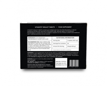 Shilajit Tablets 120 tablete - Vitadote [1]