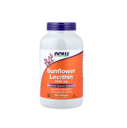 NOW Foods - Sunflower Lecithin 1200mg 200 capsule moi - NOW Foods