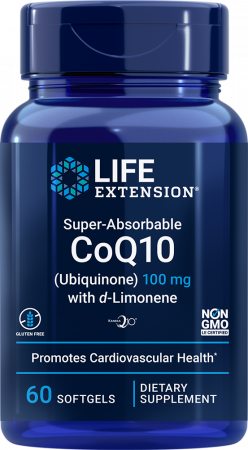 Anti-Imbatranire - Super-Absorbable Ubiquinone CoQ10 with d-Limonene  Life Extension