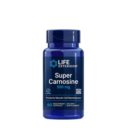 Amino Acizi - Super Carnosine 500mg 60Capsule - Life Extension