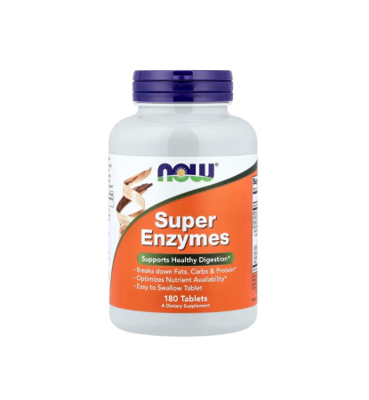 Digestie - Super Enzymes 180 tablete - NOW Foods