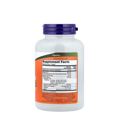 Super Enzymes 180 tablete - NOW Foods [1]