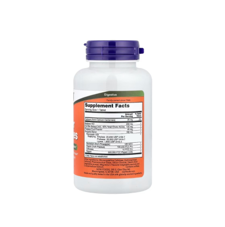 Super Enzymes 90 tablete - NOW Foods [1]