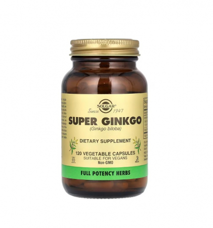 Solgar - Super Ginkgo (Ginkgo Biloba) 120 capsule - Solgar