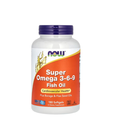 Omega & Ulei De Peste - Super Omega 3-6-9 1200 mg 180 capsule moi - NOW Foods
