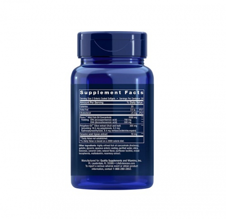 Super Omega-3 EPA/DHA Fish Oil, Sesame Lignans & Olive Extract, 60 caps Enteric Coated for Sensitive Stomachs [1]