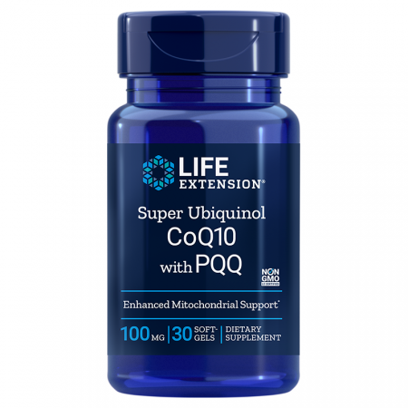 Anti-Imbatranire - Super Ubiquinol CoQ10 100mg cu PQQ  Life Extension
