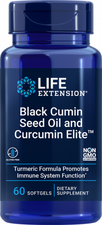 Black Cumin Seed Oil with Curcumin Elite Turmeric Extract Life Extension