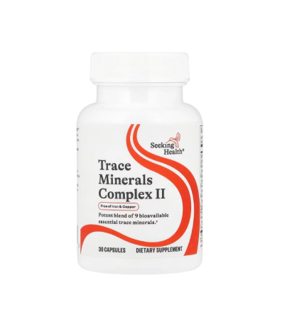 Trace Minerals Complex II Iron & Copper Free 30 Capsule - Seeking Health