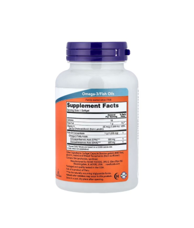 Tri-3D Omega 330 EPA / 220 DHA 90 capsule moi - NOW Foods [1]