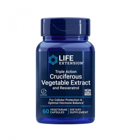Life Extension - Triple Action Cruciferous Vegetable Extract and Resveratrol