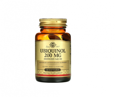 Stres & Stare De Spirit - Ubiquinol 200 mg (Reduced CoQ-10) 30 capsule moi - Solgar