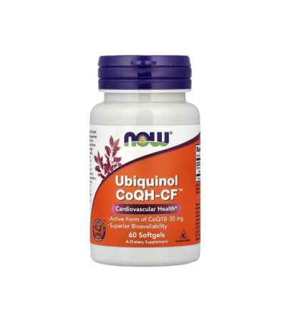 Inima - Ubiquinol CoQH-CF 60 capsule moi - NOW Foods