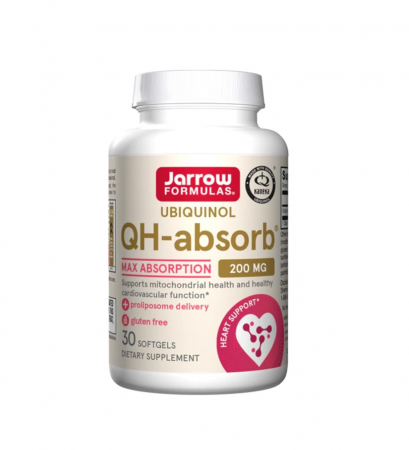 Jarrow Formulas - Ubiquinol QH-absorb 200mg 30 capsule moi - Jarrow Formulas