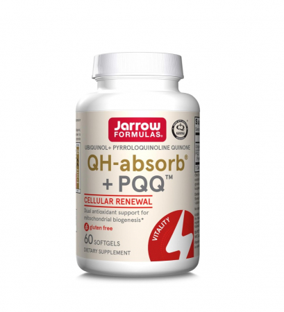 Pentru Femei - Ubiquinol QH-Absorb + PQQ 60 capsule moi - Jarrow Formulas