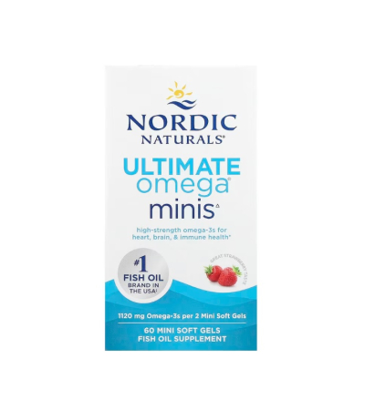 Inima - Ultimate Omega 2X Strawberry 1120mg 60 Mini Soft Gels - Nordic Naturals