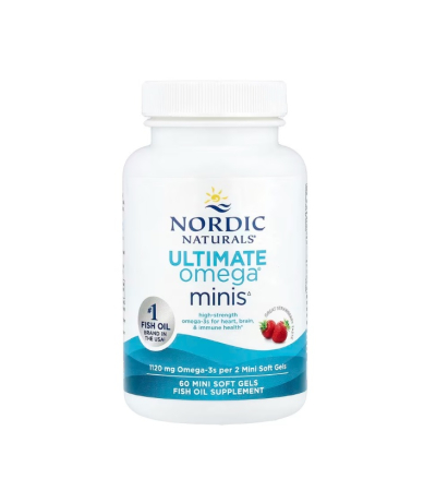 Ultimate Omega 2X Strawberry 1120mg 60 Mini Soft Gels - Nordic Naturals [2]