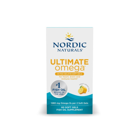Nordic Naturals - Ultimate Omega in Fish Gelatin 1280mg 60 capsule moi - Nordic Naturals