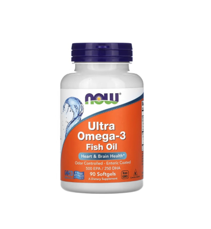 Producatori - Ultra Omega-3 500EPA / 250DHA 90 capsule moi - NOW Foods