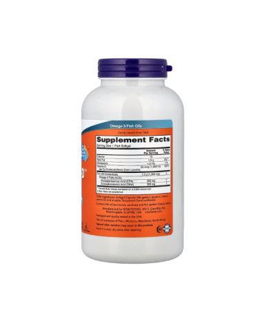 Ultra Omega 3-D 600 EPA / 300 DHA 180 capsule moi - NOW Foods [1]