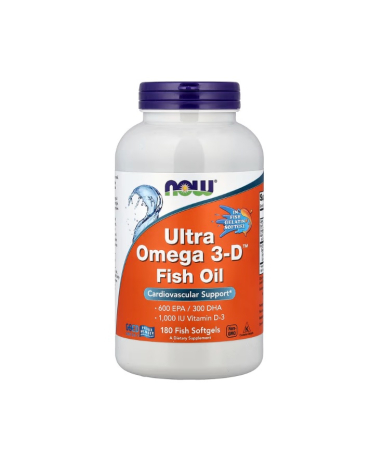 NOW Foods - Ultra Omega 3-D 600 EPA / 300 DHA 180 capsule moi - NOW Foods