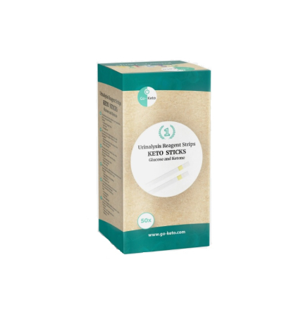 GO-Keto - Urinalysis Reagent Strips Keto Sticks Glucose and Ketone 50 sticks - Go-Keto