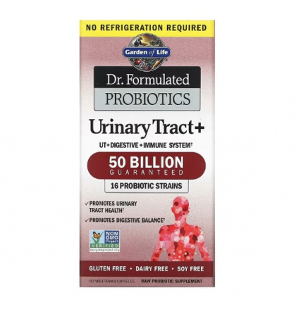 Rinichi &Vezica Urinara - Urinary Tract+ Dr. Formulated Probiotics 60Capsules - Garden of Life