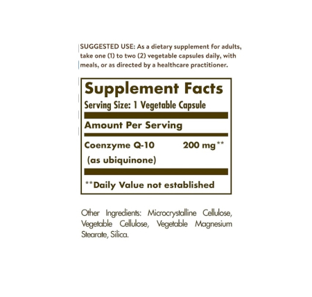 Vegan CoQ-10 200mg 30 capsule moi - Solgar [1]