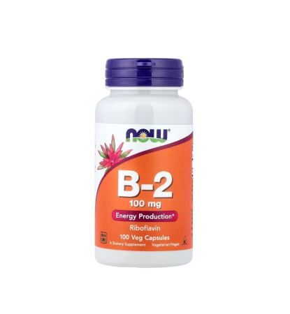Energie - Vitamin B-2 100mg 100 capsule - NOW Foods