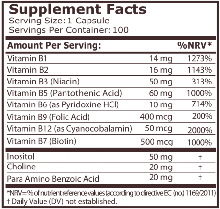 Vitamin B-Complex 100 capsule - Pure Nutrition [1]