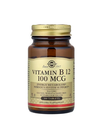 Inima - Vitamin B12 100 mcg 100 tablete - Solgar