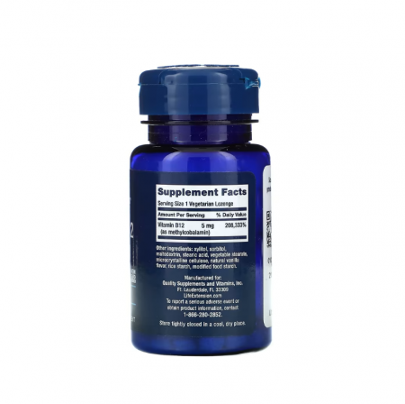 Vitamin B12 Methylcobalamin 5mg 60 capsule - Life Extension [1]