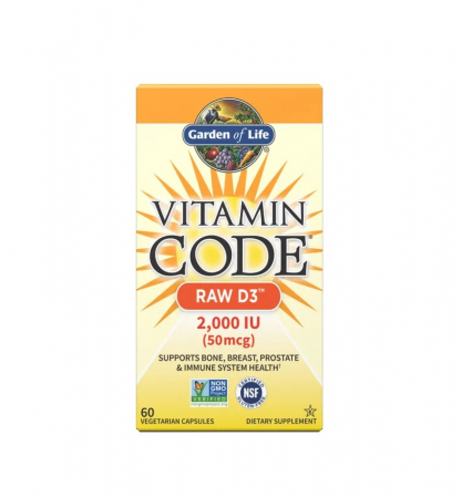 Pentru Femei - Vitamin Code RAW D3 2000 IU (50mcg) 120 capsule - Garden of Life