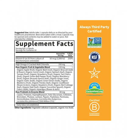 Vitamin Code RAW D3 2000 IU (50mcg) 120 capsule - Garden of Life [1]