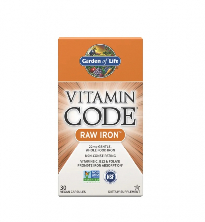 Vitamina C - Vitamin Code RAW Iron 30 capsule - Garden of Life