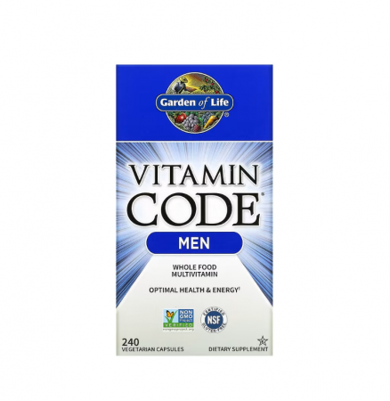 Multivitamine - Vitamin Code Whole Food Multivitamin for Men 240 Capsule - Garden of Life