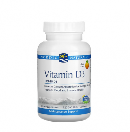 Inima - Vitamin D3 1000 IU Orange 120 capsule - Nordic Naturals