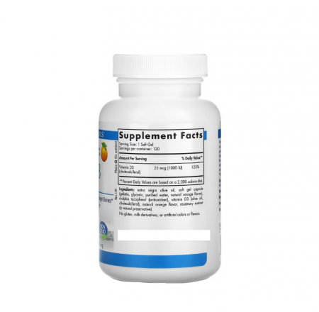 Vitamin D3 1000 IU Orange 120 capsule - Nordic Naturals [1]