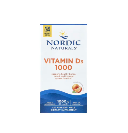 Vitamine - Vitamin D3 1000 IU Orange 120 capsule - Nordic Naturals