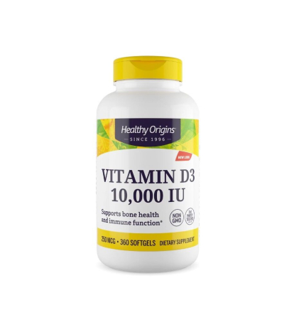 Healthy Origins - Vitamin D3 10000IU 360 capsule moi - Healthy Origins