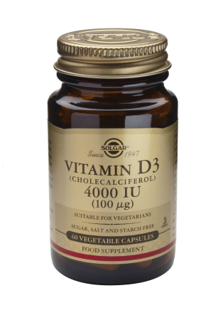 Vitamina D - Vitamin D3 4000IU 60 capsule vegetale - Solgar